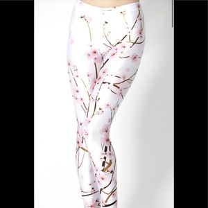 Cherry Blossom White Leggings
